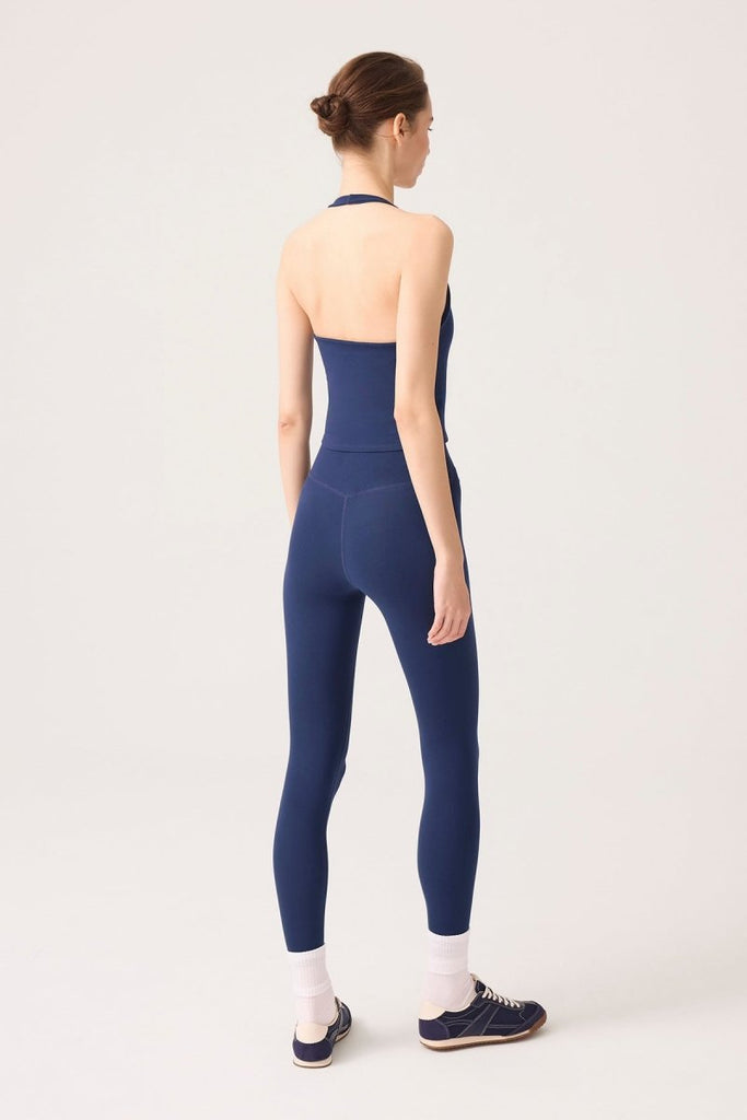 Halter Yaka Top Halter Tank Lacivert - Los Ojos