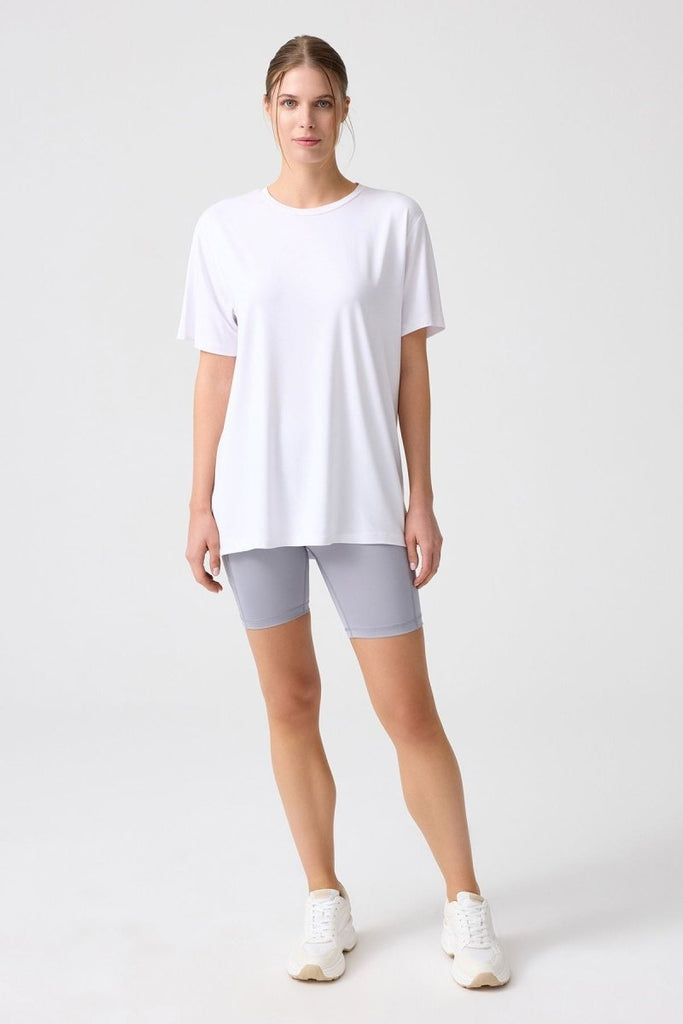 LOS OJOS x Melodi Oversize Geniş Kalıp Tişört Boyfriend T-Shirt Beyaz - Los Ojos