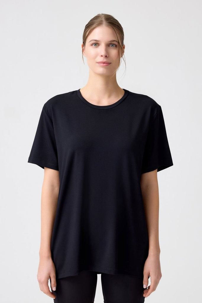 LOS OJOS x Melodi Oversize Geniş Kalıp Tişört Boyfriend T-Shirt Siyah - Los Ojos