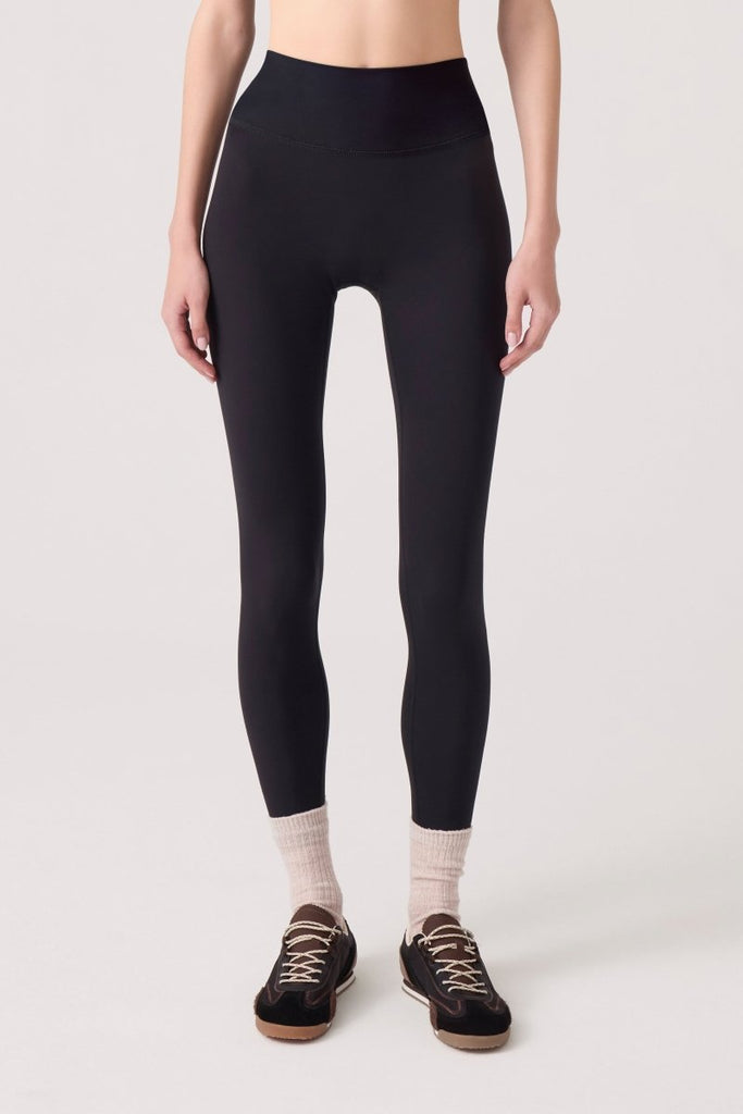 Yüksek Bel Spor Tayt Mono Leggings Siyah - Los Ojos