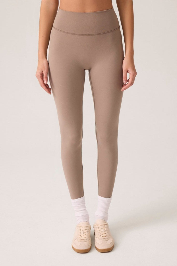 Yüksek Bel Spor Tayt Mono Leggings Vizon - Los Ojos