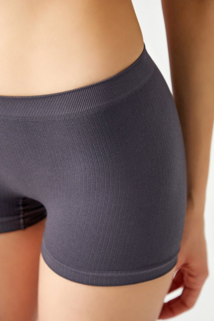 Fitilli Seamless Boxer Külot Antrasit - Los Ojos