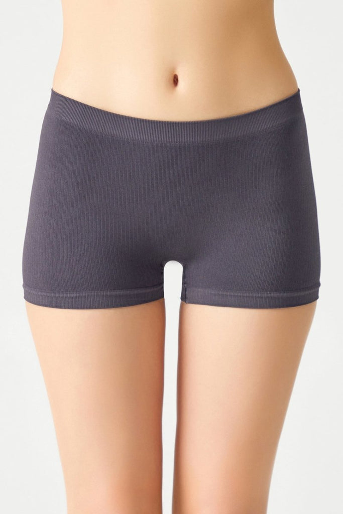 Fitilli Seamless Boxer Külot Antrasit - Los Ojos