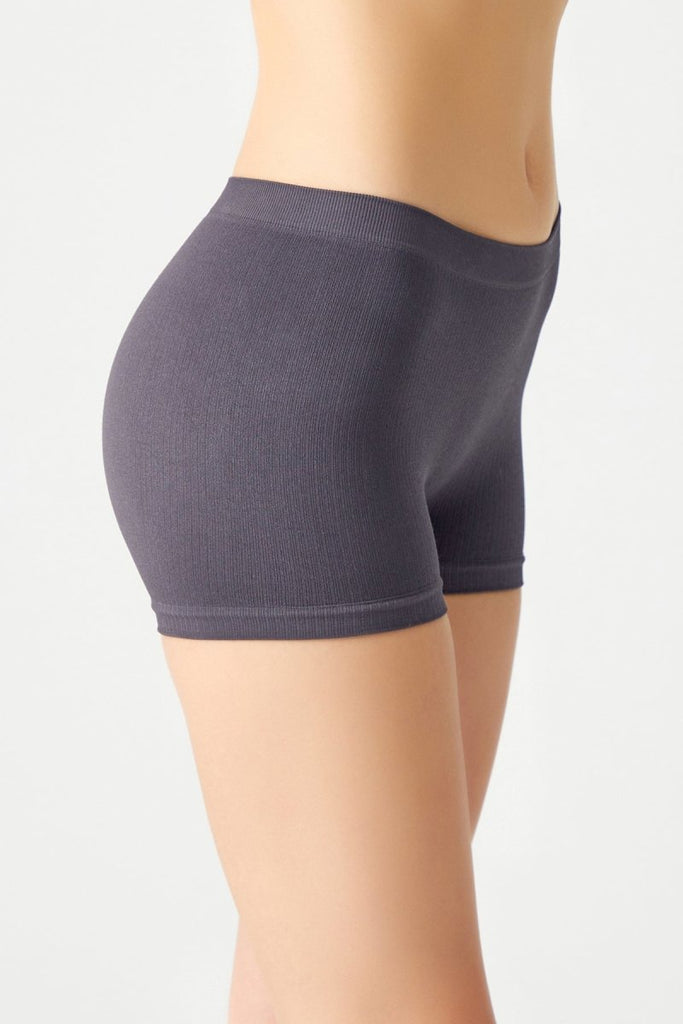 Fitilli Seamless Boxer Külot Antrasit - Los Ojos