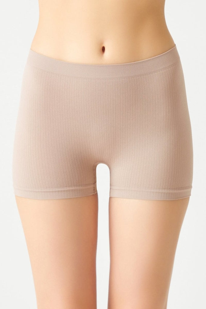 Fitilli Seamless Boxer Külot Bej - Los Ojos