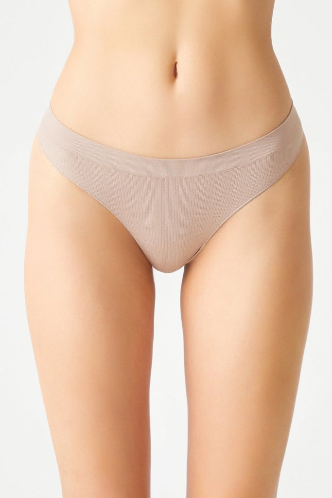 Fitilli Seamless Tanga Külot Bej - Los Ojos