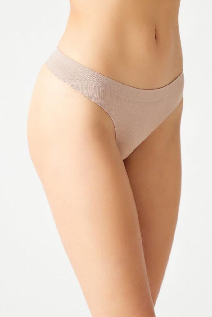 Fitilli Seamless Tanga Külot Bej - Los Ojos