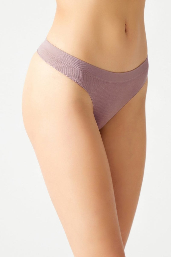 Fitilli Seamless Tanga Külot Mor - Los Ojos